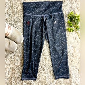 Adidas Vancouver Olympics black and blue  digital crops size S